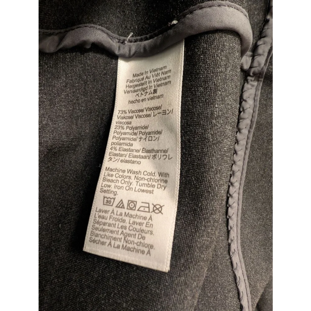 Women's J.CREW Charcoa Ponte Workl Blazer & Suit Jacket Size 4 Corporate wear